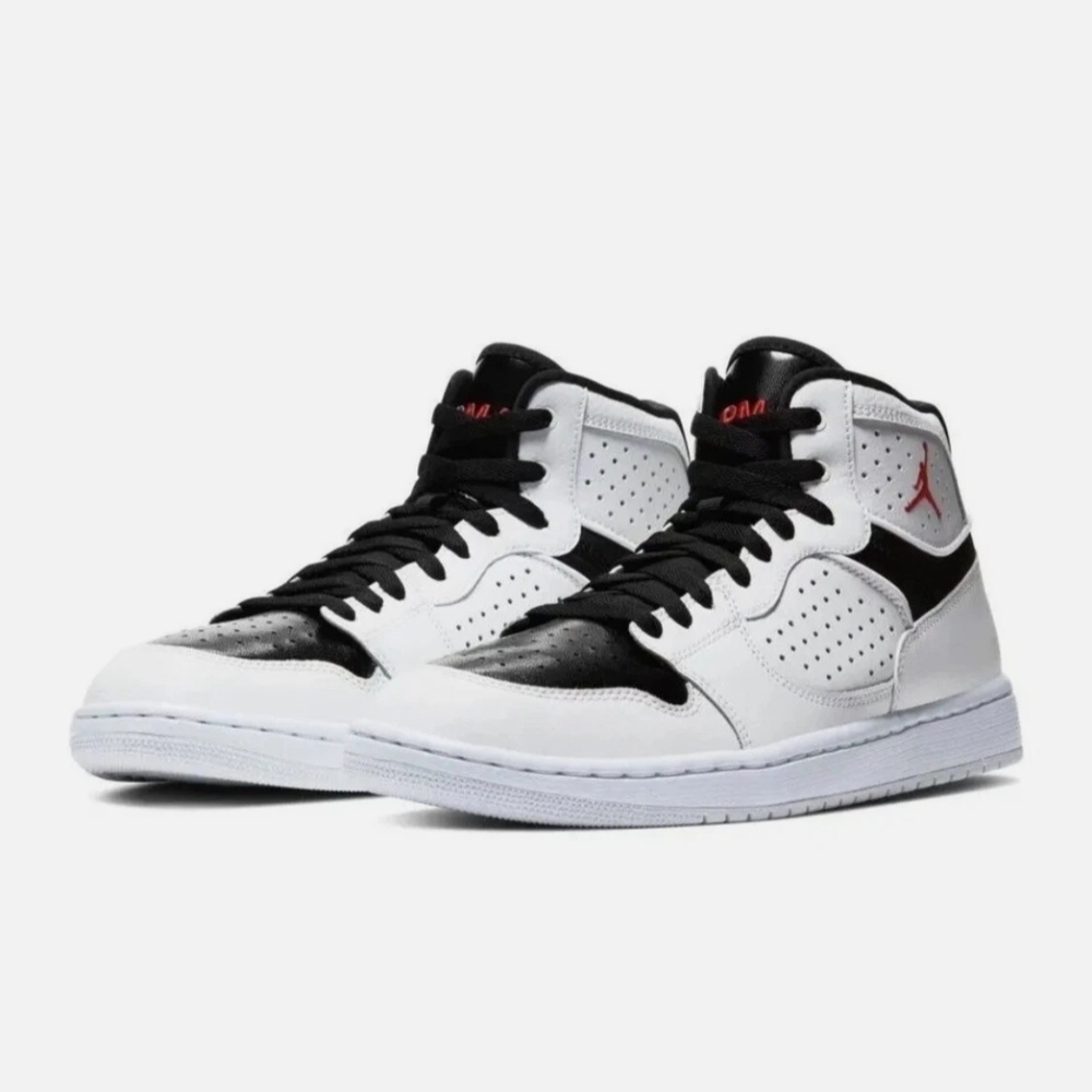 Jordan Black and White High-Top Sneakers